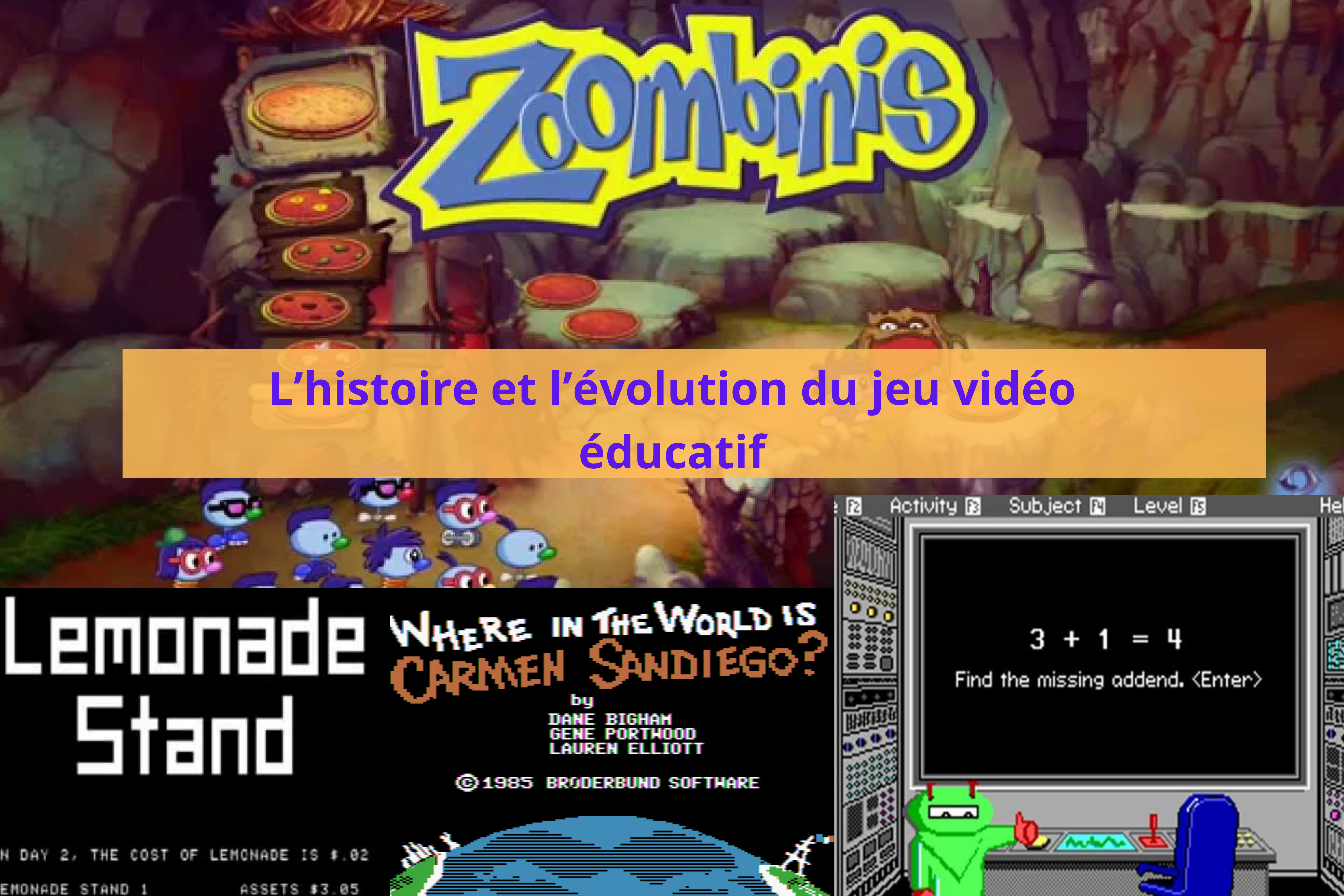 Photo mise en avant de l'article histoire et evolution des jeux vidéo educatifs